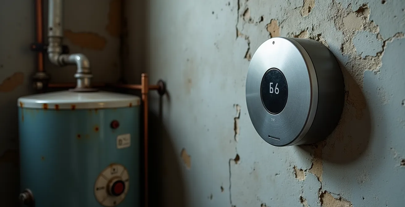 Installation d'un thermostat connecté sur une ancienne chaudière